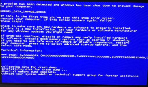 电脑蓝屏代码0x0000007A怎么办？电脑蓝屏代码0x0000007A解决办法
