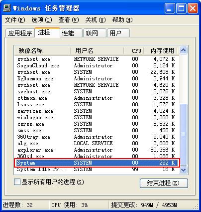 System是什么进程？System进程能否关闭