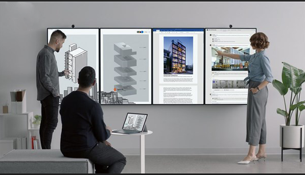 微软SurfaceHub2正式发布 四屏联机震撼！