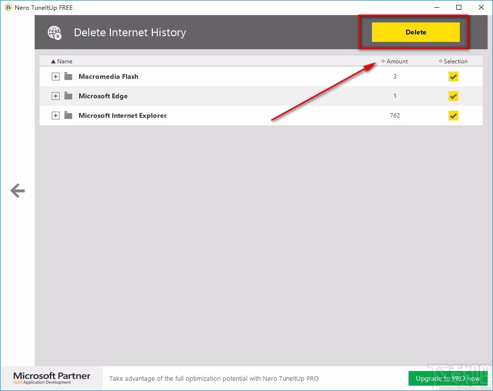 Nero TuneItUp Free清理上网记录的方法