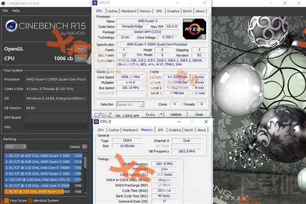 AMD锐龙5 2500X/3 2300X怎么样，跑分测试成绩爆光