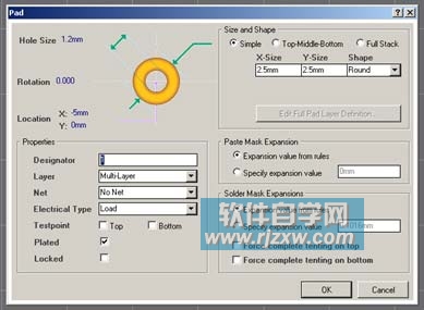 Protel DXP 2004绘制电位器PCB库元件实例