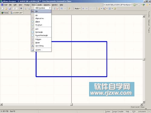 Protel DXP 2004绘制自己的原理图库元件实例教程