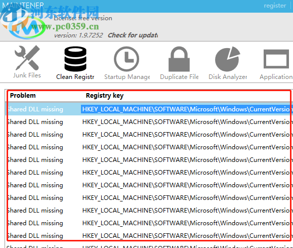 使用Maintener清理注册表信息的方法步骤