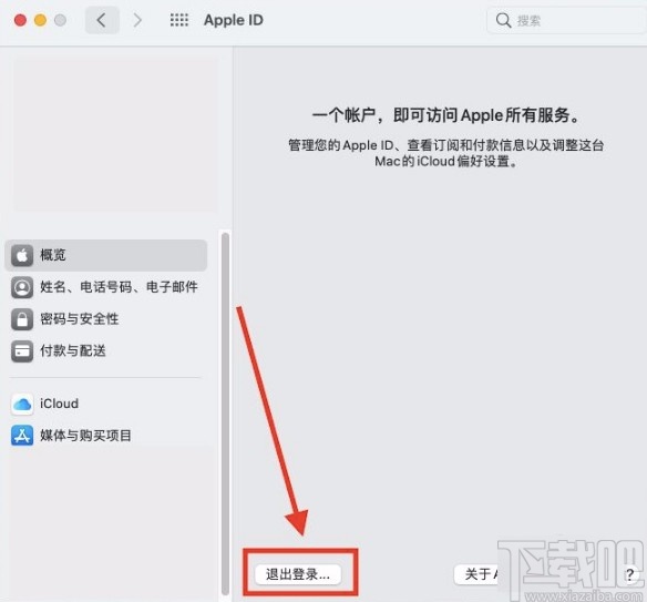 苹果电脑退出ID账号的方法