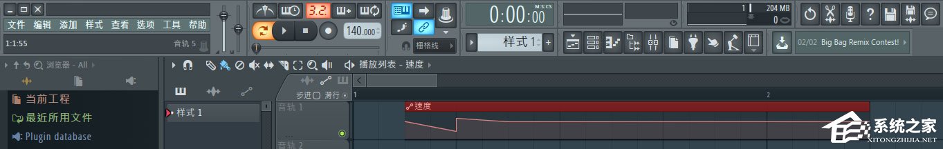 FL Studio怎么设置音频速度渐变？