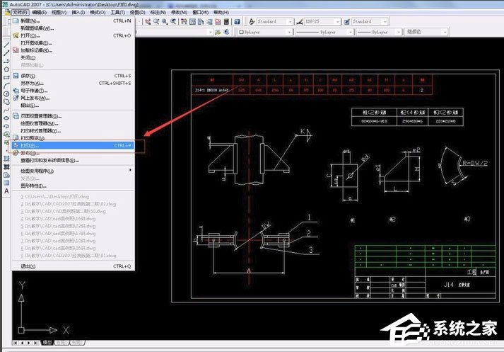 AutoCAD 2007怎么打印图纸？AutoCAD2007打印图纸的方法