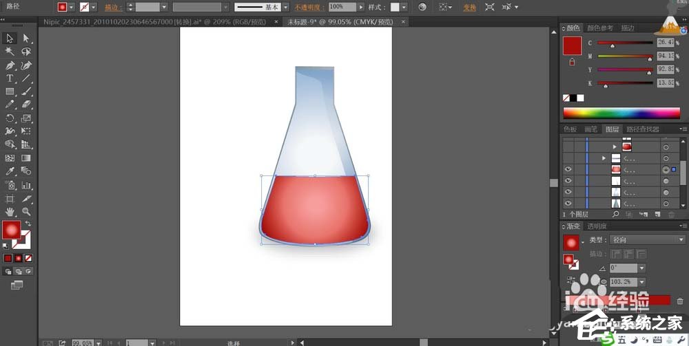 ai如何绘制玻璃器皿？ai绘制玻璃器皿的方法