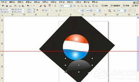 CorelDRAW如何制作百事可乐标志？CorelDRAW制作百事可乐标志的方法