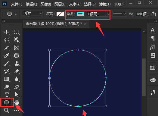 ps设计圆形虚线间隙边框技巧分享