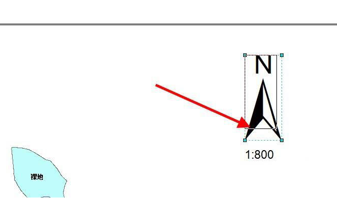 arcgis指北针添加步骤介绍