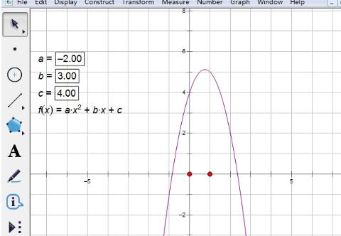 几何画板求一元二次方程的根方法介绍