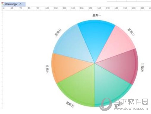 亿图软件怎么制作星期饼图 制作星期饼图方法说明