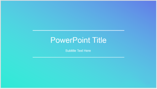 PowerPoint制作双线式简约封面的操作教程