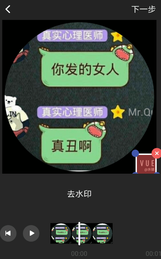 天天向商水印去除教程