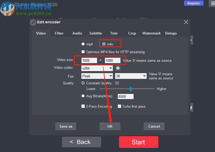 使用OpenCloner Ripper将MP4转换成mkv的方法步骤