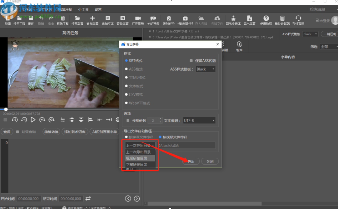 人人译视界导出视频字幕的操作方法