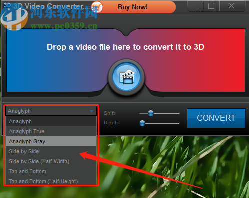 3D Video Converter将AVI视频转换成3D效果的方法