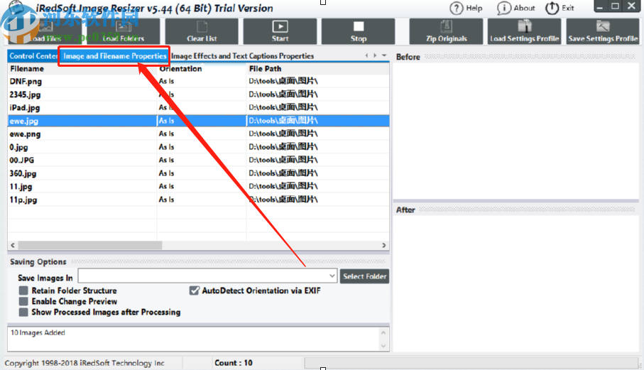 利用iRedSoft Image Resizer修改图片尺寸的操作方法