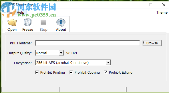 PDF Freeze加密PDF使用权限的方法