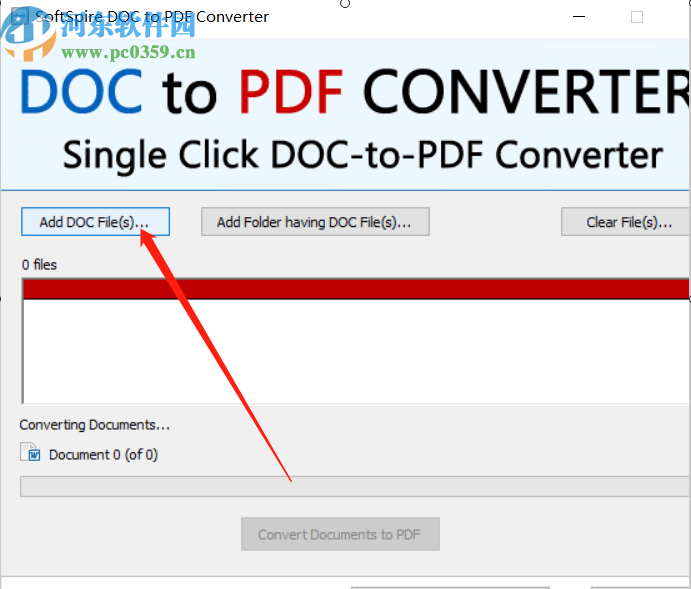 SoftSpire DOC to PDF Converter将doc转换成PDF的方法