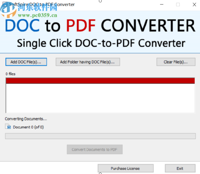 SoftSpire DOC to PDF Converter将doc转换成PDF的方法