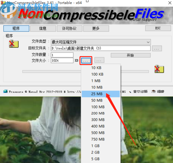 使用NonCompressibleFiles压缩文件的方法