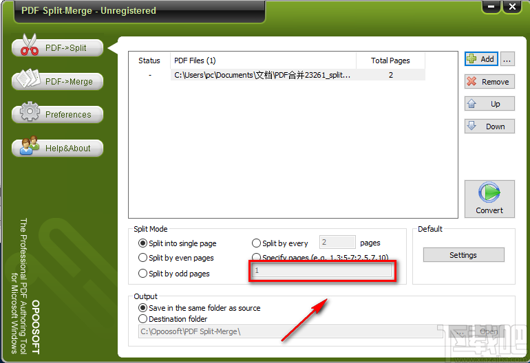 PDF Split Merge分割PDF文件的方法