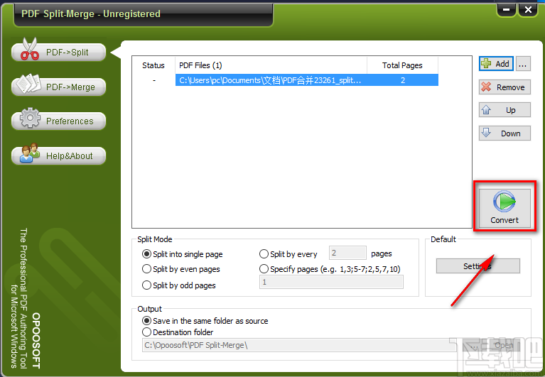 PDF Split Merge分割PDF文件的方法