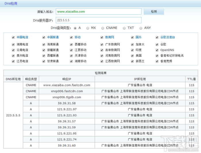 百度DNS/阿里DNS/114DNS/谷歌DNS/OpenDNS 对比评测