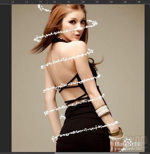 Photoshop CC如何制作动画里萦绕美女身边的光线