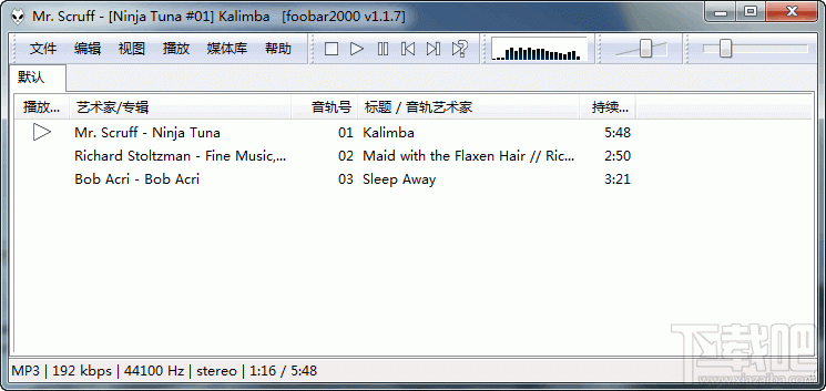 foobar2000界面组件添加设置方法