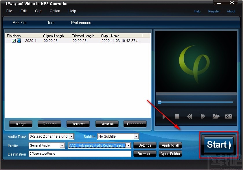 4Easysoft Video to MP3 Converter将视频转为音频的方法