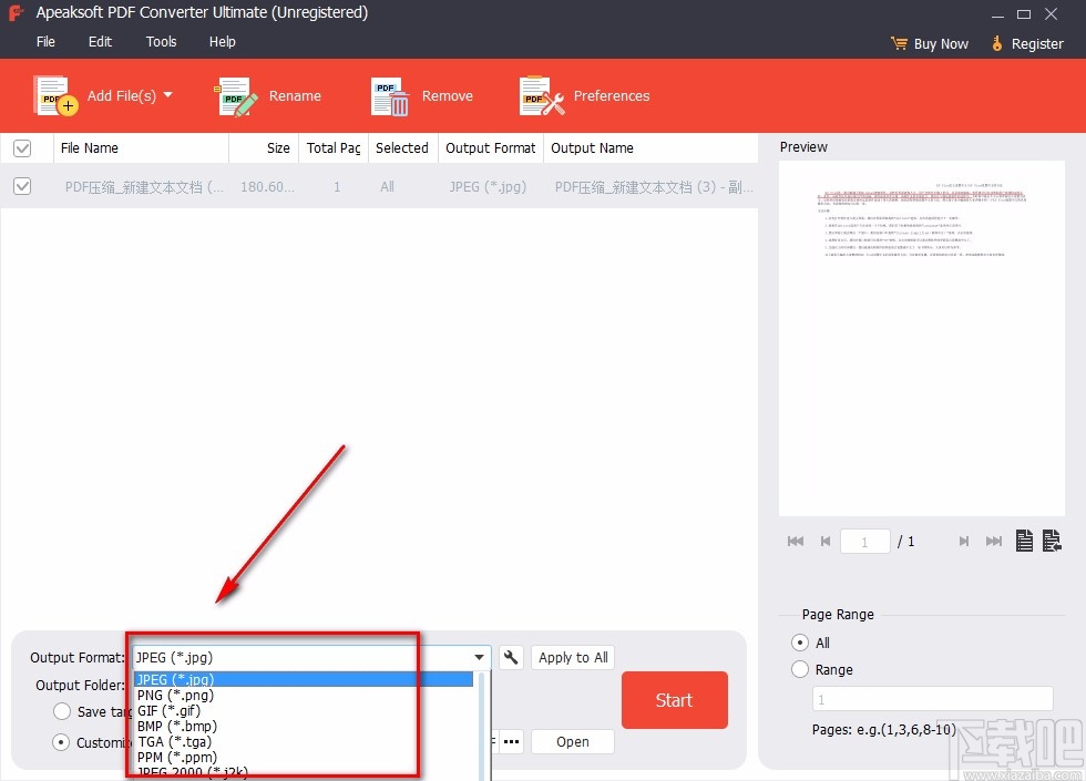 Apeaksoft PDF Converter Ultimate将PDF转为图片的方法