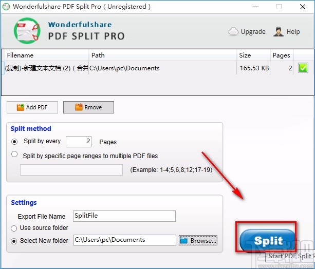 Wonderfulshare PDF Split Pro分割PDF的方法