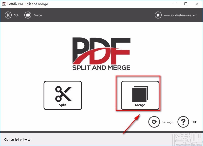 Softdiv PDF Split and Merge合并PDF的方法