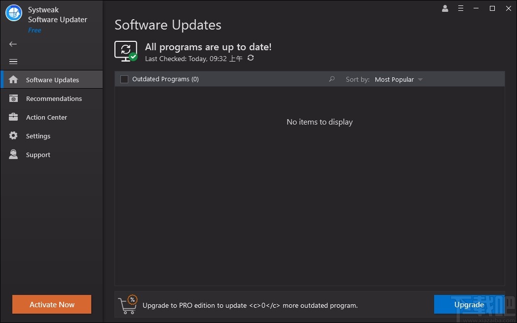 Systweak Software Updater设置默认保存位置的方法