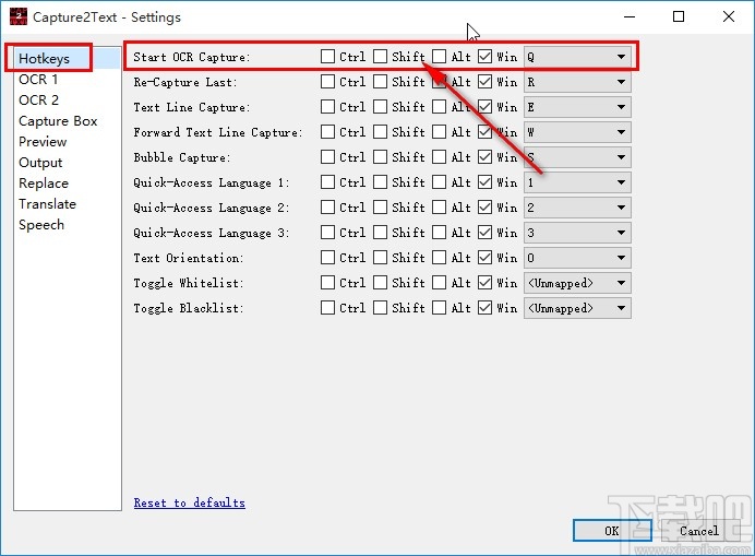 Capture2Text识别图片文字的方法