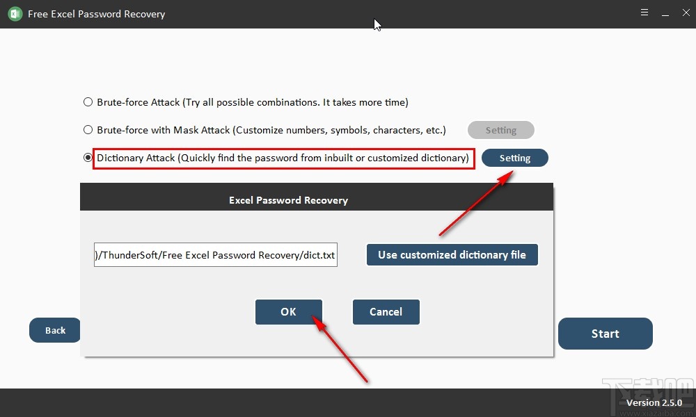 Free Excel Password Recovery恢复Excel文件密码的方法