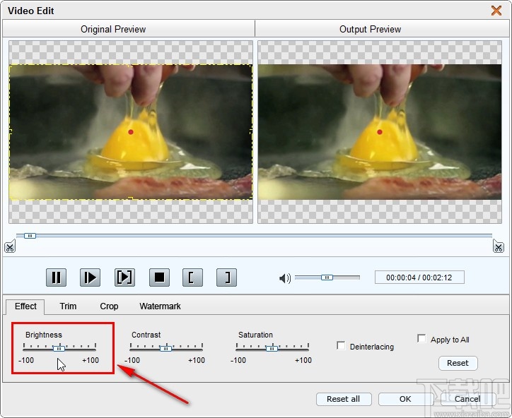 4Easysoft Total Video Converter调整视频亮度的方法