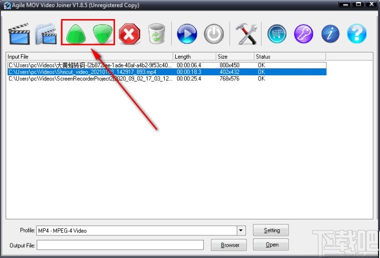 Agile MOV Video Joiner合并视频文件的方法