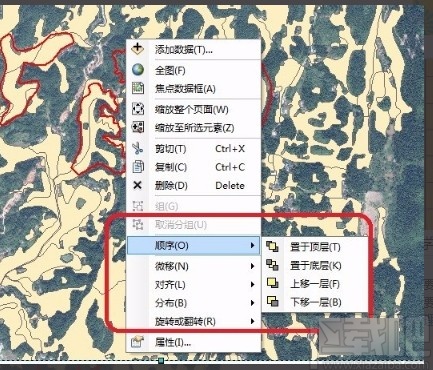 arcgis调整图层顺序的方法