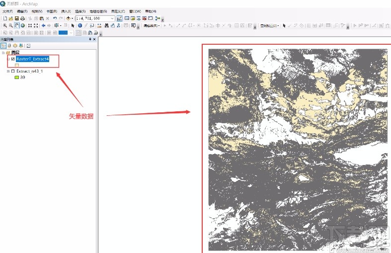 arcgis将栅格数据转为矢量数据的方法