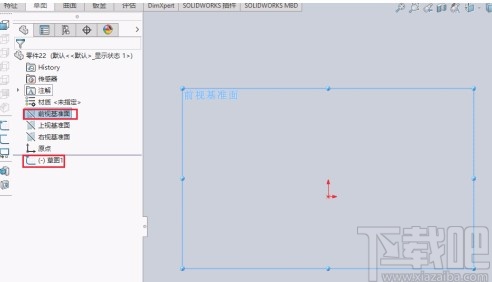 solidworks画直线的方法