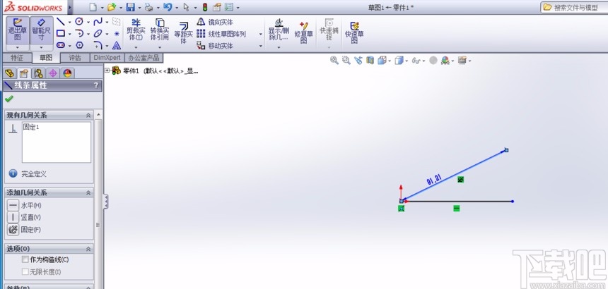 solidworks标注角度的方法步骤