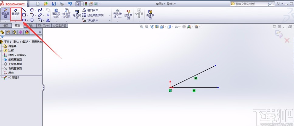 solidworks标注角度的方法步骤