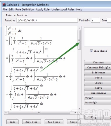 maple查看不定积分计算步骤的方法