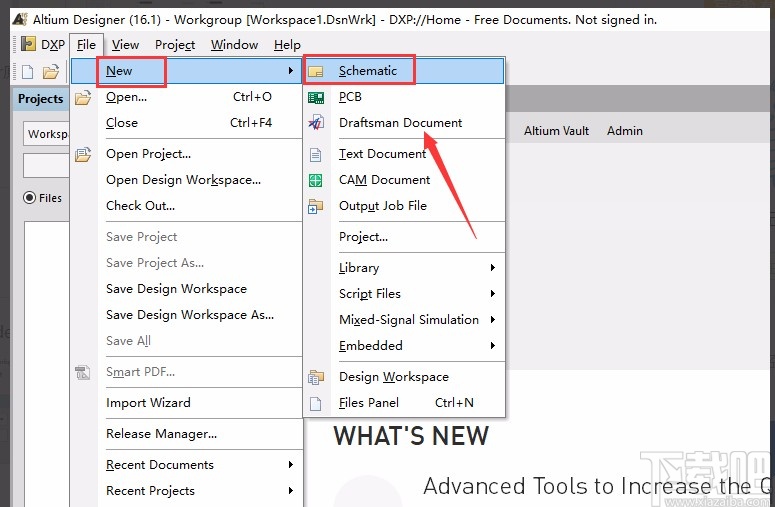 altium designer设置原理图纸张大小的方法