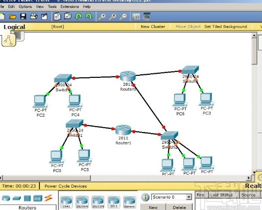 packet tracer查看激活端口的方法