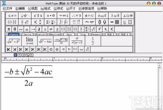 mathtype打空格的方法